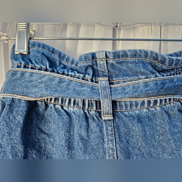 Zara Women’s Denim High Rise Paperbag Shorts Size 4 - Picture 12 of 12